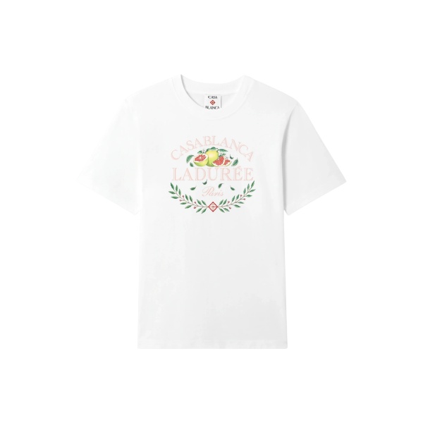 Casablanca White Ladurée x Casablanca Short Sleeve T-Shirt