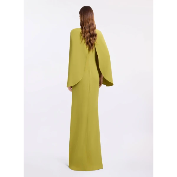 Elie Saab Cape Cady Long Dress, view 3