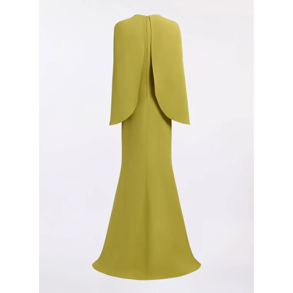 Elie Saab Cape Cady Long Dress, view 5