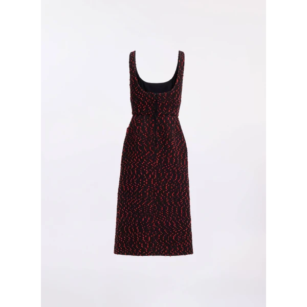 Elie Saab Tweed Midi Dress, view 5