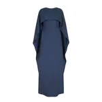 Emilia Wickstead Alphonse Dress in Navy Silk Twill