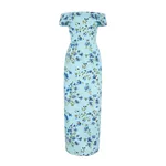 Emilia Wickstead Antep Dress in Blue Magnolia Taffeta Faille