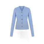 Emilia Wickstead Ash Cardigan in Baby Blue Merino Wool