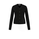 Emilia Wickstead Ash Cardigan in Black Cashfeel