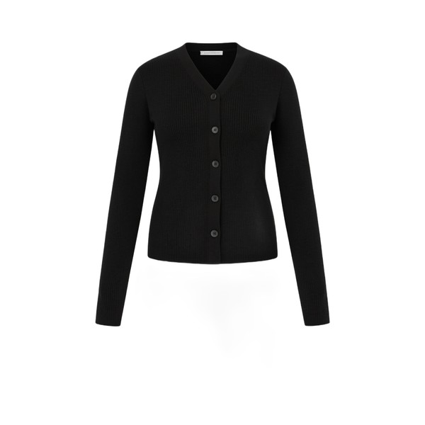 Emilia Wickstead Ash Cardigan in Black Cashfeel