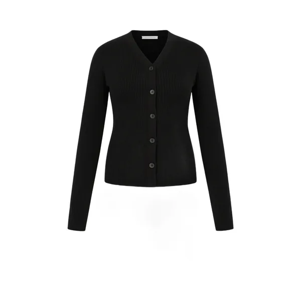 Emilia Wickstead Ash Cardigan in Black Cashfeel