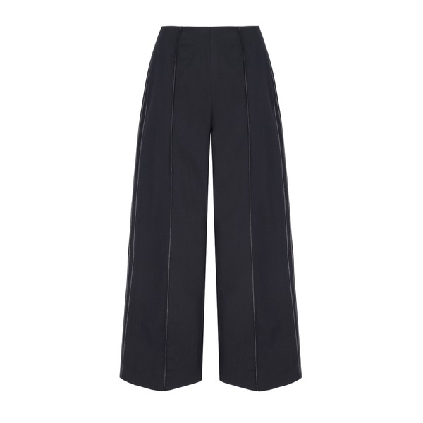 Emilia Wickstead Daffy Trouser in Black Denim