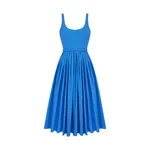 Emilia Wickstead Eglantine Dress in Blue Cotton Poplin