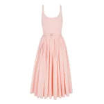 Emilia Wickstead Eglantine Dress in Light Pink Cotton Poplin