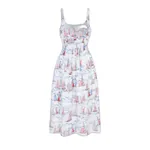 Emilia Wickstead Giovanna Dress in Boat Print Silk Twill