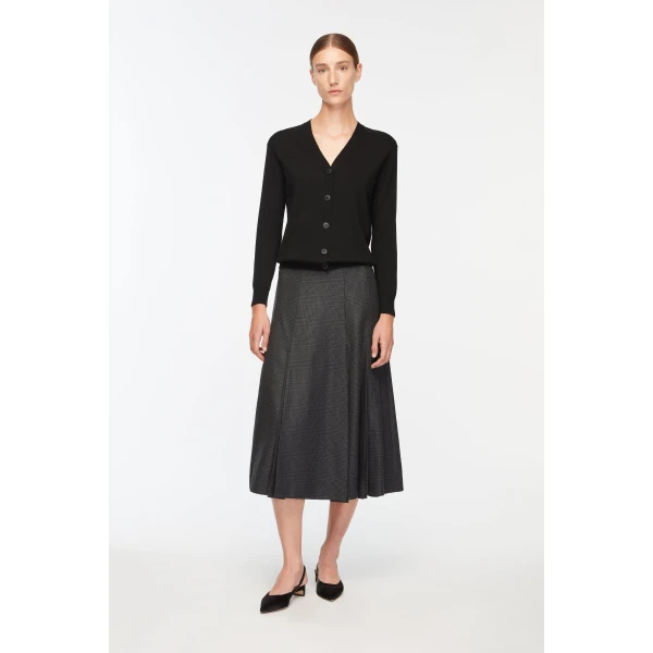Emilia Wickstead Jaynie Knit Cardigan in Black, view 5