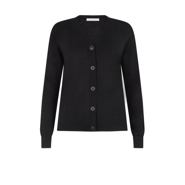 Emilia Wickstead Jaynie Knit Cardigan in Black