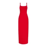 Emilia Wickstead Jianna Dress in Red Single Wool Crepe