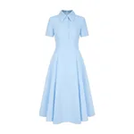 Emilia Wickstead Jody Dress in Icy Blue Denim