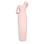 Emilia Wickstead Kiana Dress in Pink Embossed Cloque