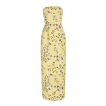 Emilia Wickstead Laelia Dress in Butter Yellow Magnolia in Taffeta Faille