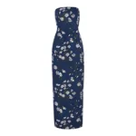 Emilia Wickstead Laelia Dress in Midnight Magnolia Taffeta Faille