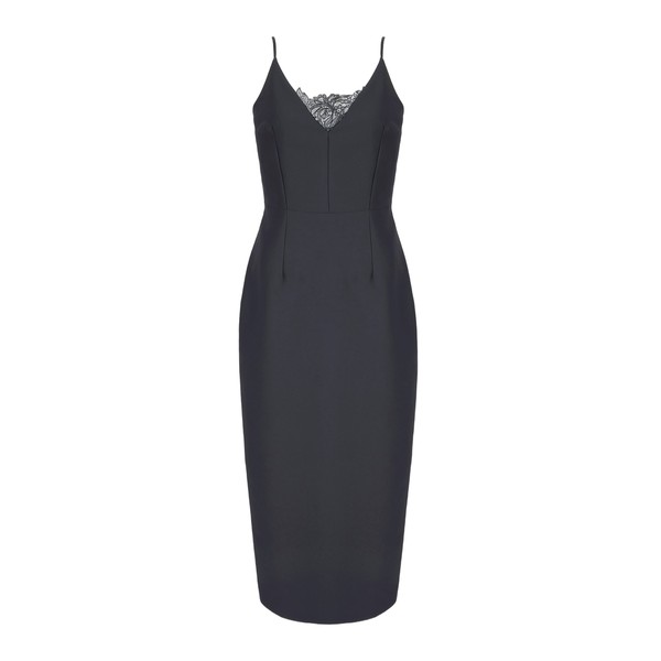 Emilia Wickstead Libera Dress in Black Cloque