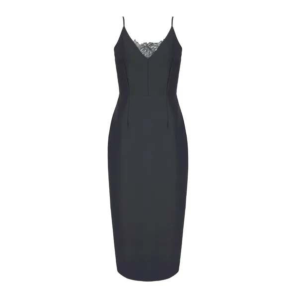 Emilia Wickstead Libera Dress in Black Cloque