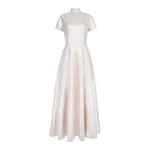Emilia Wickstead Malinda Dress in Champagne Metallic Cloque