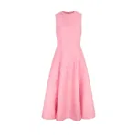 Emilia Wickstead Mara Dress in Pink Moire Mikado