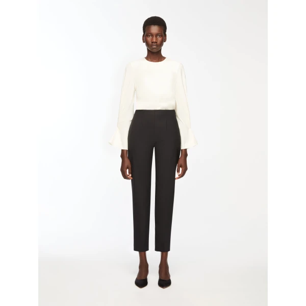 Emilia Wickstead Marcel Trousers in Black Summer Wool, view 5