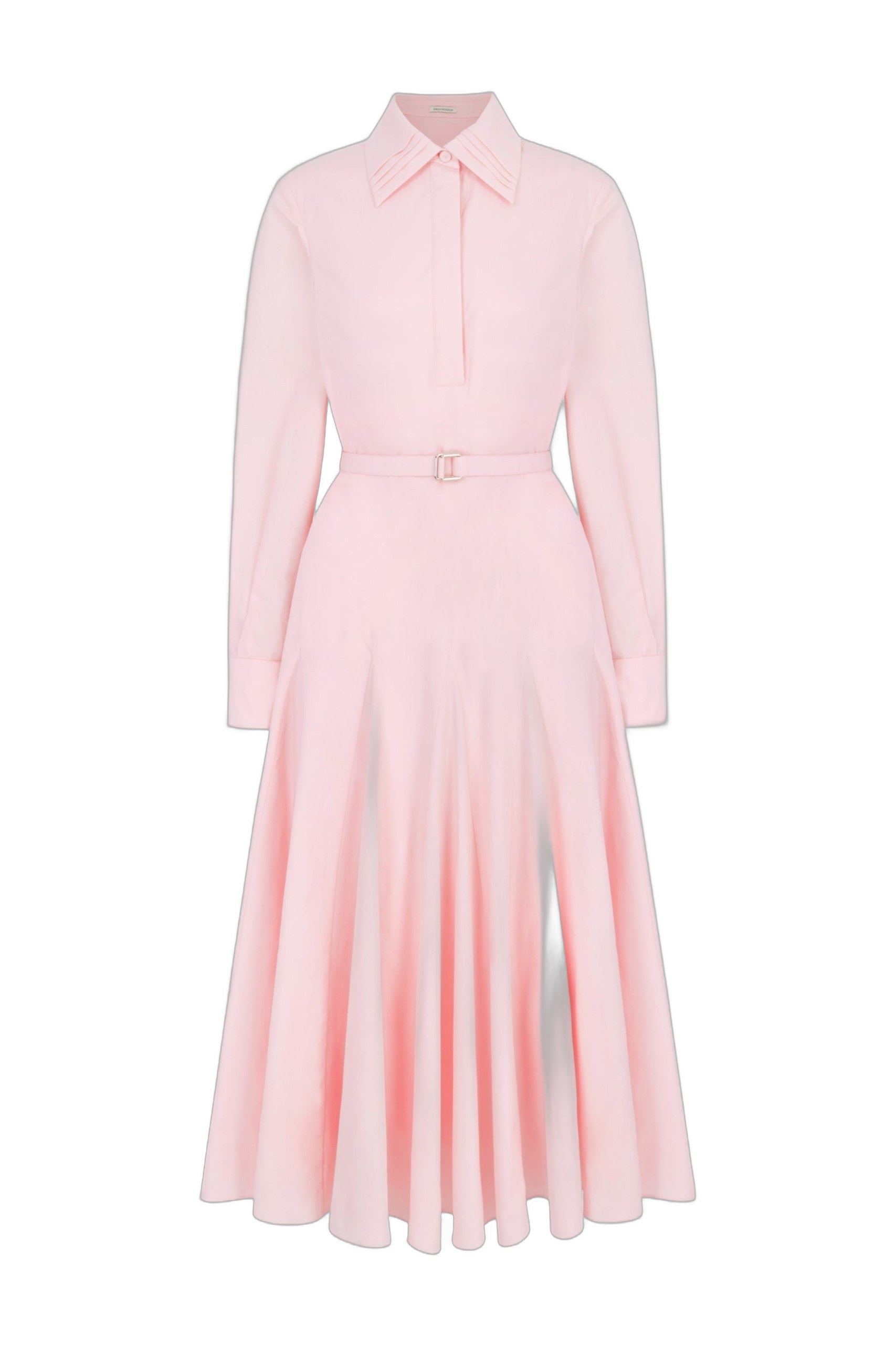 Emilia Wickstead Marione Dress in Pink Cotton Poplin