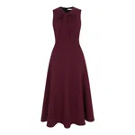 Emilia Wickstead Meryl Dress in Plum Single Wool Crepe