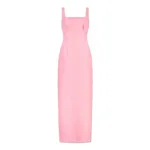 Emilia Wickstead Micheline Dress in Pink Moire Mikado