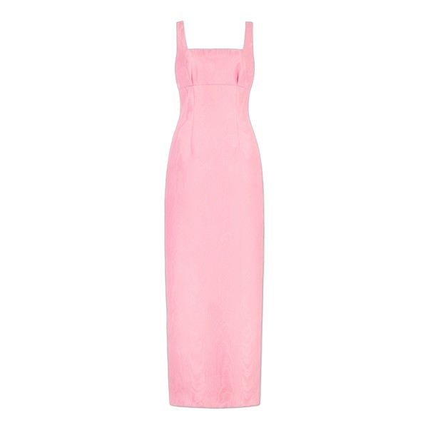 Emilia Wickstead Micheline Dress in Pink Moire Mikado