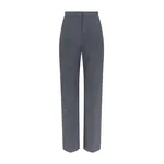 Emilia Wickstead Miggy Trousers in Charcoal Summer Wool