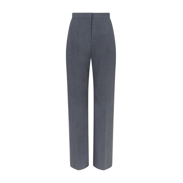 Emilia Wickstead Miggy Trousers in Charcoal Summer Wool