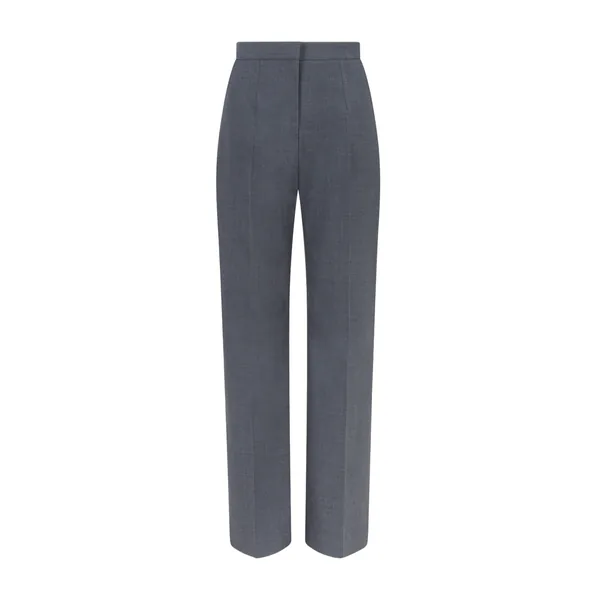 Emilia Wickstead Miggy Trousers in Charcoal Summer Wool