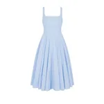 Emilia Wickstead Nikush Dress in Icy Blue Denim