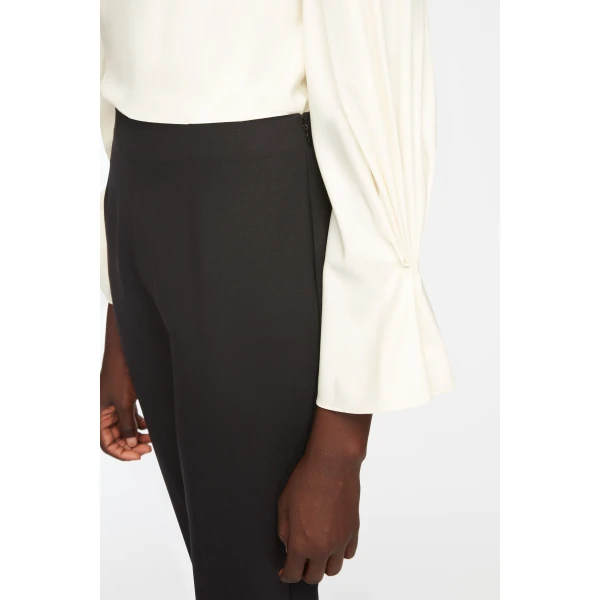Emilia Wickstead Rome Top in Ivory Superfine Merino, view 4