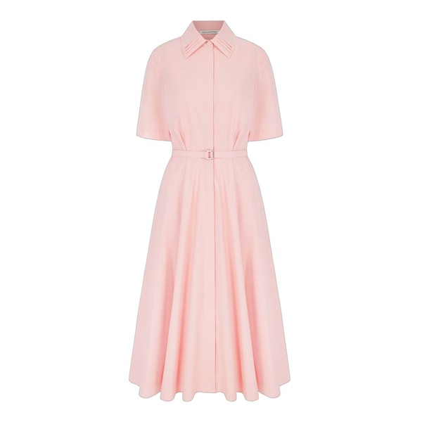 Emilia Wickstead Rubie Dress in Light Pink Cotton Poplin