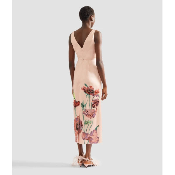 Erdem Floral Duchess Midi Pencil Dress, view 3