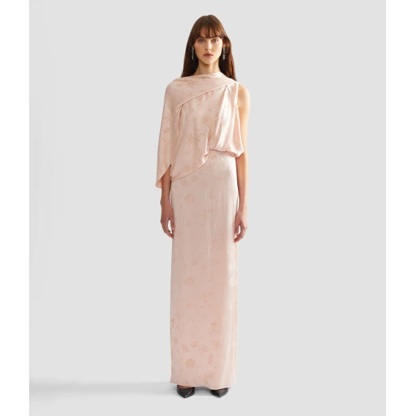 Erdem Silk Creponne Drape Gown, view 4