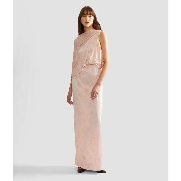 Erdem Silk Creponne Drape Gown, view 6