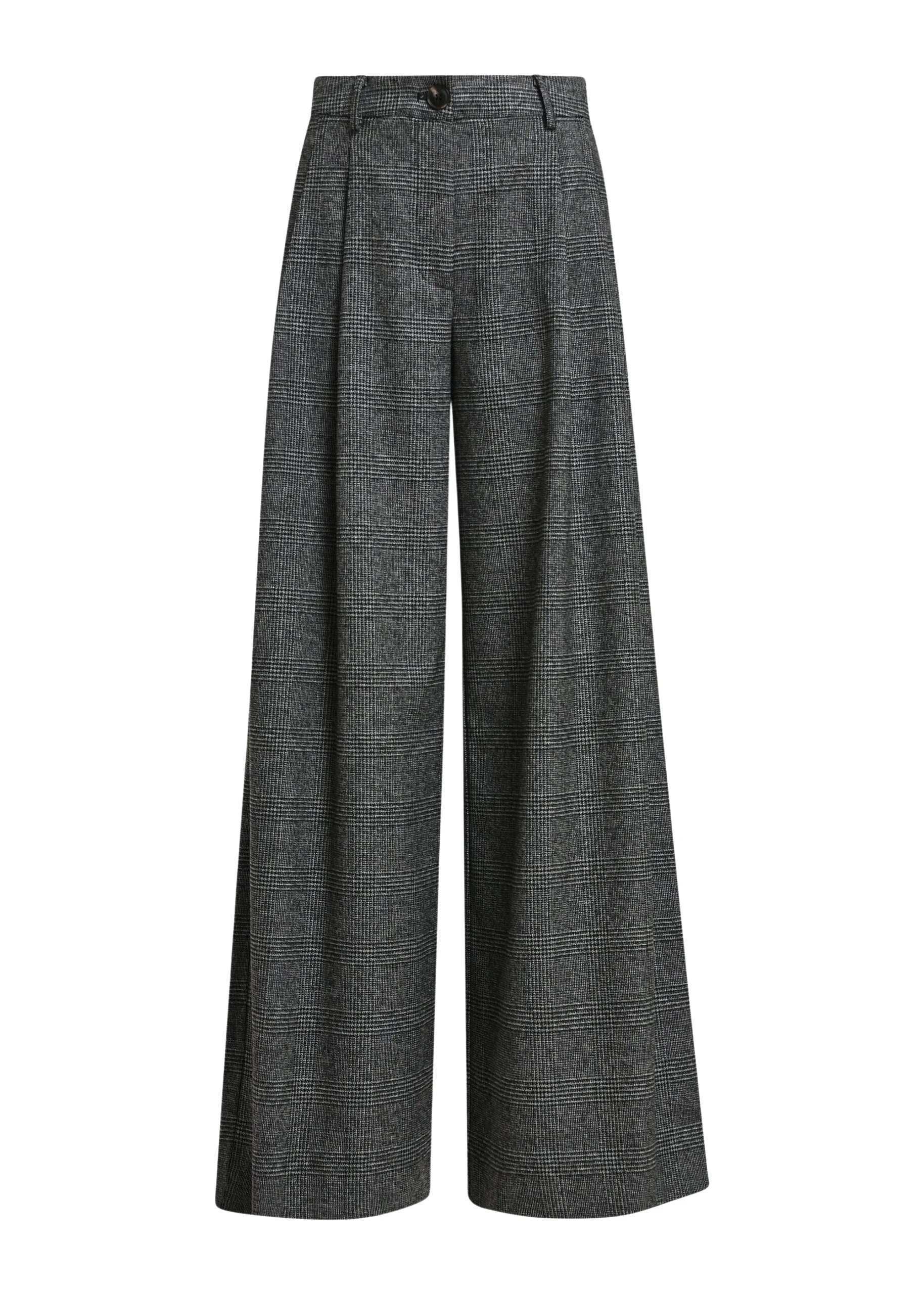 Essentiel-Antwerp-Black-and-grey-checked-wide-leg-pants-with-twisted-seam-detail-scaled37948_nobg Essentiel Antwerp Black and grey checked wide-leg pants with twisted seam detail