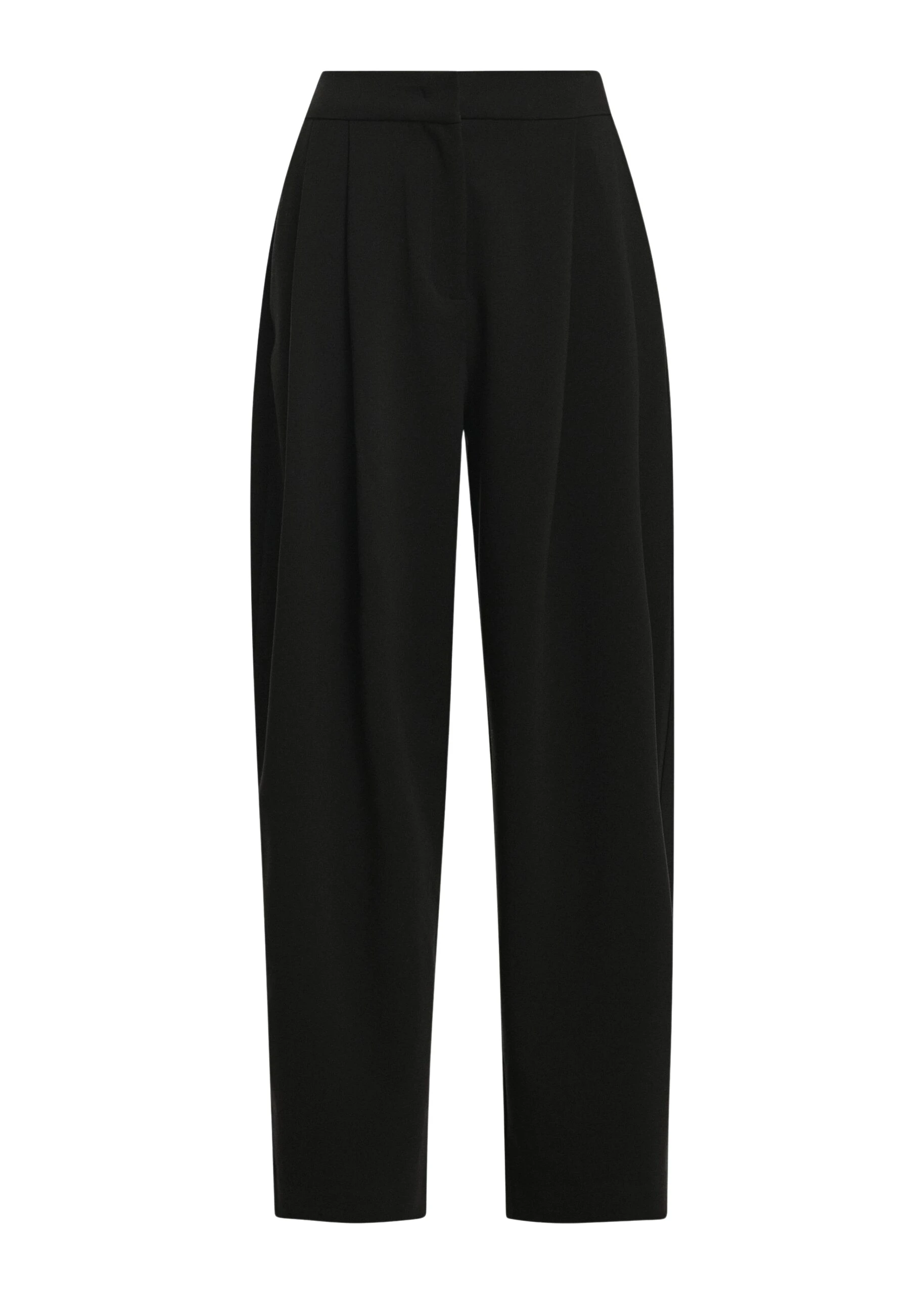 Essentiel-Antwerp-Black-barrel-leg-pants-with-pleated-waist-scaled24192_nobg Essentiel Antwerp Black barrel-leg pants with pleated waist