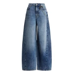 Essentiel Antwerp Blue cotton barrel-leg jeans