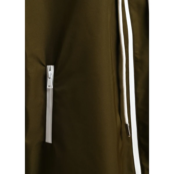 Essentiel Antwerp Dark green oversized hooded rain coat, view 6