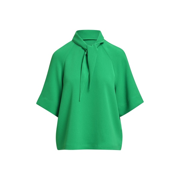Essentiel Antwerp Green scarf-like collar top