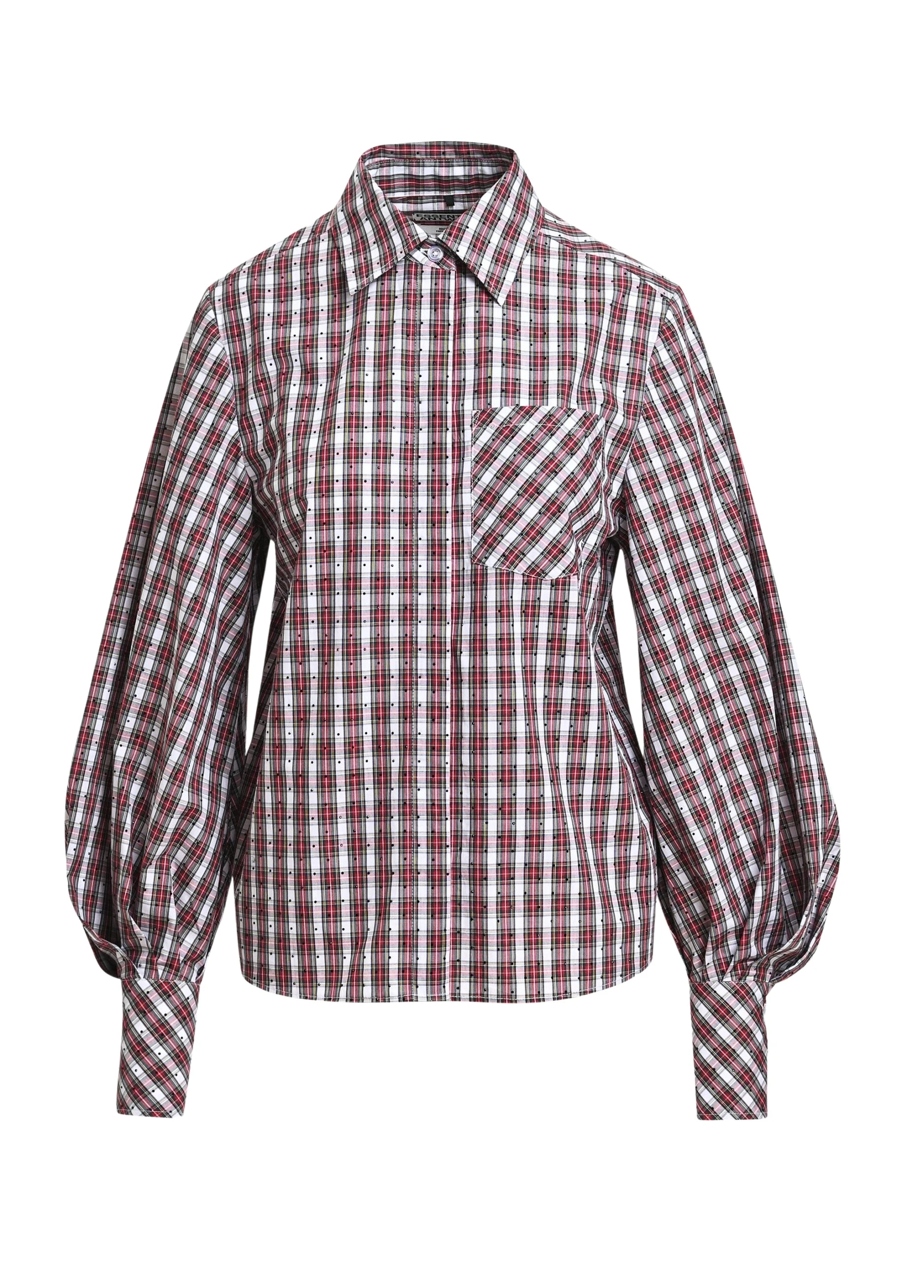 Essentiel-Antwerp-Light-blue-red-and-green-rhinestone-embellished-checked-cotton-shirt-scaled72852_nobg Essentiel Antwerp Light blue, red and green rhinestone-embellished checked cotton shirt