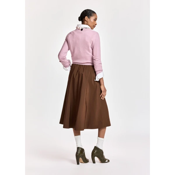 Essentiel Antwerp Light pink cashmere sweater, view 5