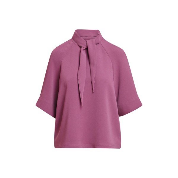 Essentiel Antwerp Mauve scarf-like collar top