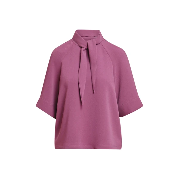 Essentiel Antwerp Mauve scarf-like collar top