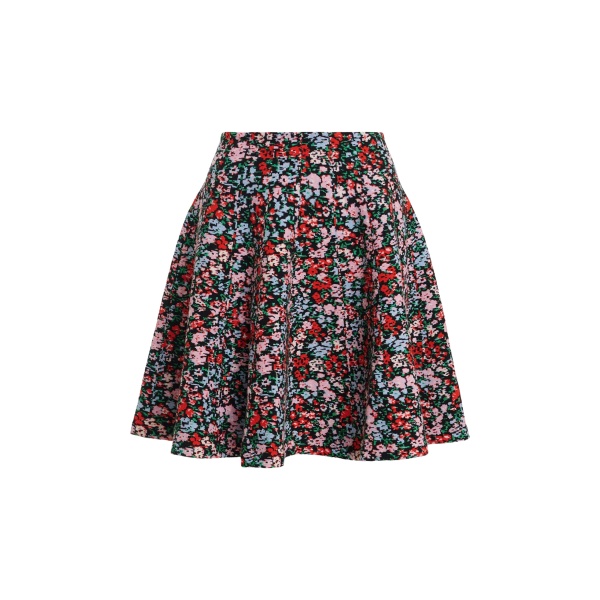 Essentiel Antwerp Multicolor floral jacquard flared mini skirt
