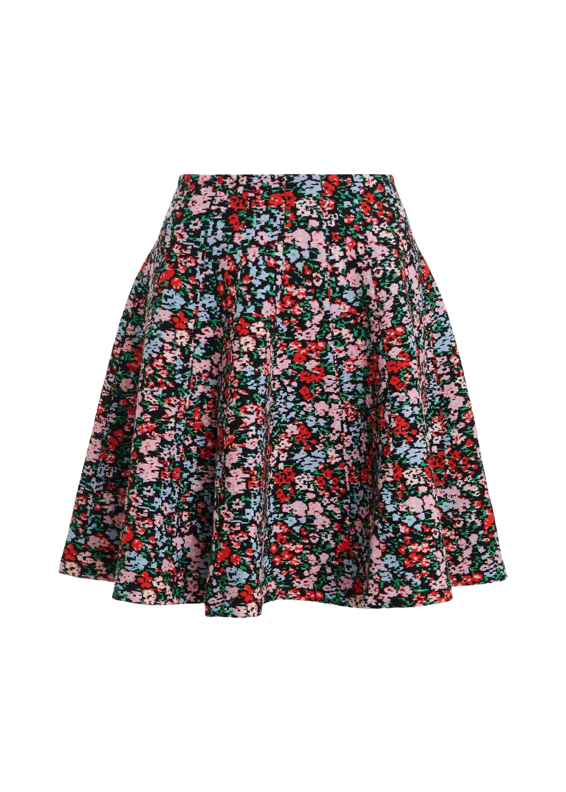Essentiel-Antwerp-Multicolor-floral-jacquard-flared-mini-skirt-scaled97720_nobg Essentiel Antwerp Multicolor floral jacquard flared mini skirt